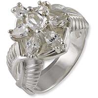anillo nenya galadriel elfa reina el señor de los anillos herr der ringe 3006-50 varias tallas caja plata circonita