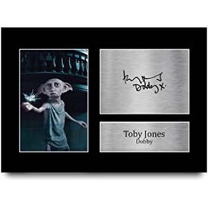 lienzo dobby elfo de harry potter, dobby poster, oleo, cuadro marco autografo Toby Jones