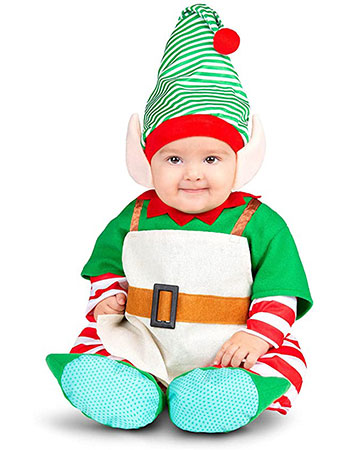 disfraz elfo bebe traje de elfo para bebe verde rojo blanco myother me