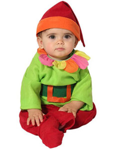 disfraz elfo bebe traje de elfo para bebe verde rojo atosa
