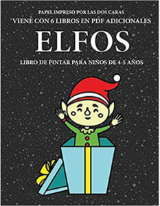cuaderno elfo Elfos de Navidad para colorear