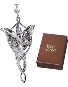 Collar colgante Evenstar Arwen elfa Estrella del atardecer Lord of the rings plata esterlina con cadena