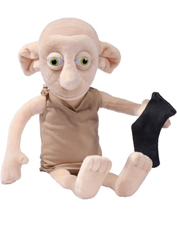 peluche dobby elfo harry potter, muñeco interactivo parlante calcetin noble collection