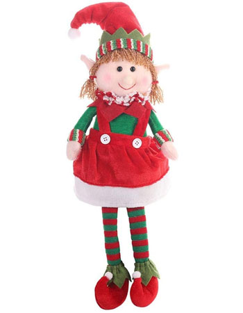 duendes de navidad muñecos elfa trapo fieltro