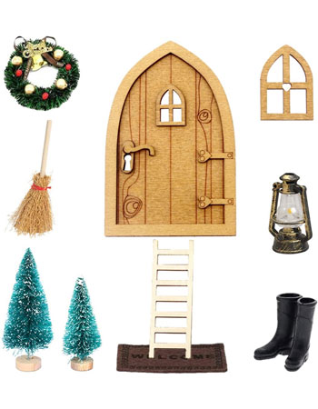 DecoraciÃ³n Navidad Elfos puerta
