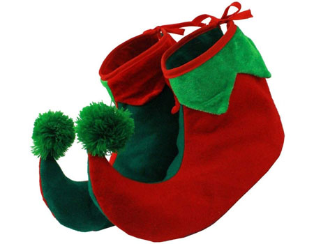 zapatos de elfo navidad adulto