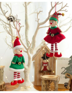 Decoración Navidad Elfos arbol colgante